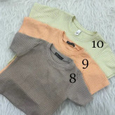 کراپ راه راه کبریتی چهارفصل زنانه دخترانه تنخور شیک سایز S M L XL XXL